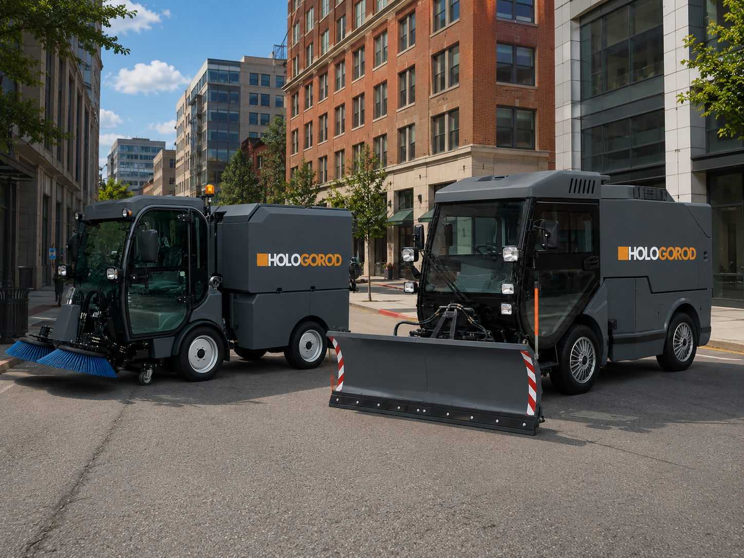 HOLOGOROD CS-EV 2.0 и CS-EV 1.5 на городской улице